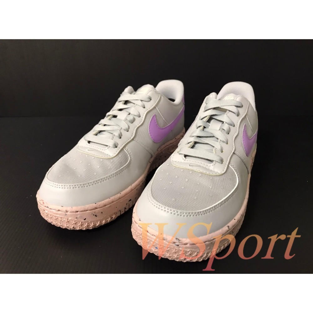 【WS】NIKE W AIR FORCE 1  CRATER 女鞋 灰粉 運動 復古 休閒鞋 DM8914-001-細節圖3