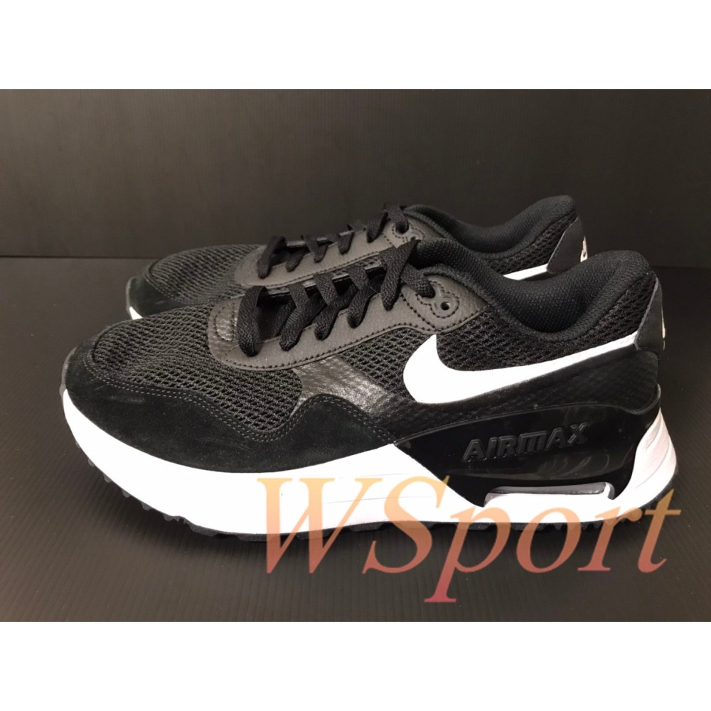 【WS】NIKE AIR MAX SYSTM 男鞋 黑白 殺人鯨 運動 復古 增高 休閒鞋 DM9537-001-細節圖2