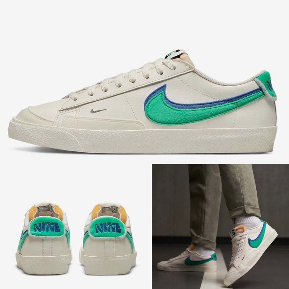 【WS】NIKE BLAZER LOW ＇77 SE SWOOSH男鞋 運動 復古 球鞋 休閒鞋 DO9777-001-細節圖9