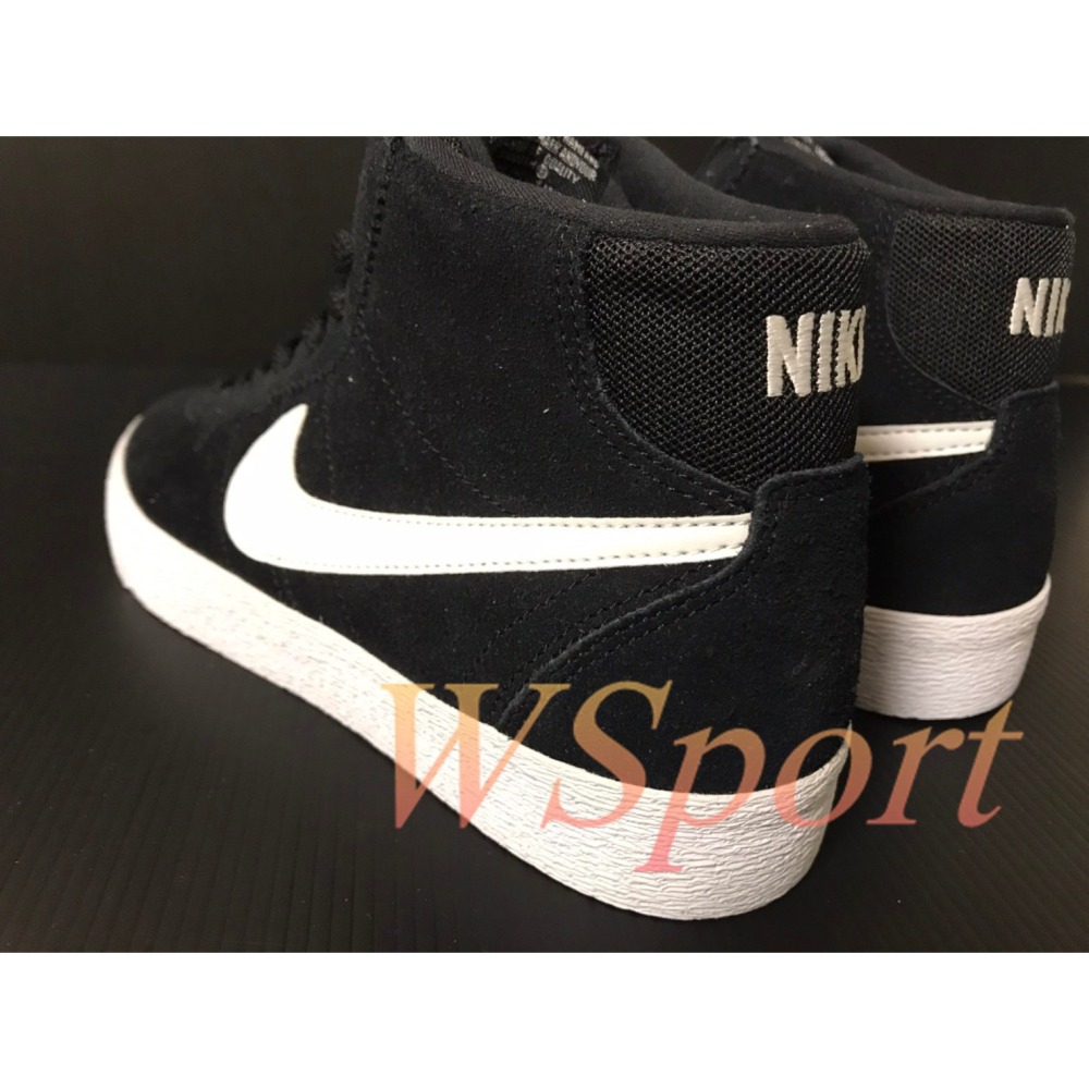 【WS】NIKE W SB BRUIN HI  女鞋 黑白 運動 復古 中筒 滑版 球鞋 休閒鞋 DR0126-001-細節圖9