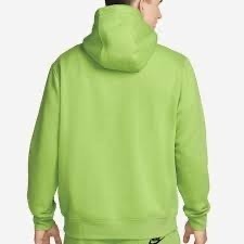 【WS】NIKE NSW CLUB HOODIE 男款 螢光 蘋果綠 長袖 帽T BV2655-332-細節圖2