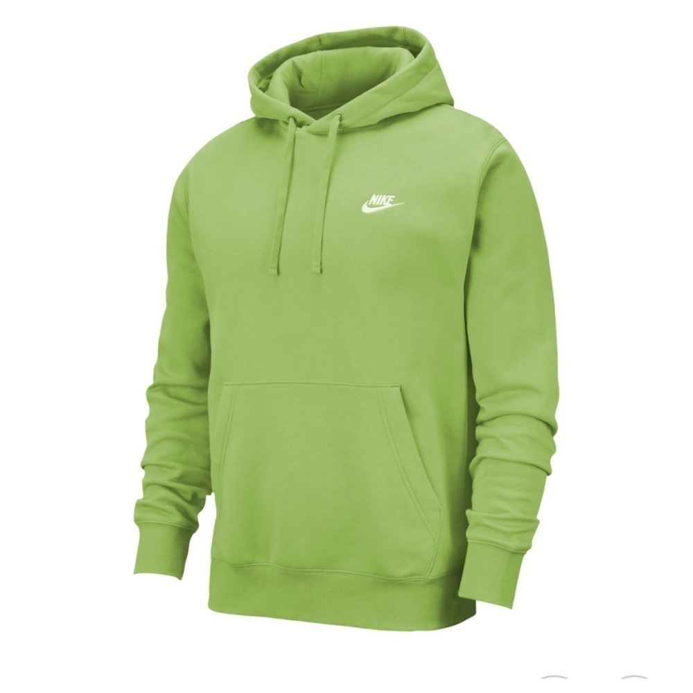 【WS】NIKE NSW CLUB HOODIE 男款 螢光 蘋果綠 長袖 帽T BV2655-332-細節圖4
