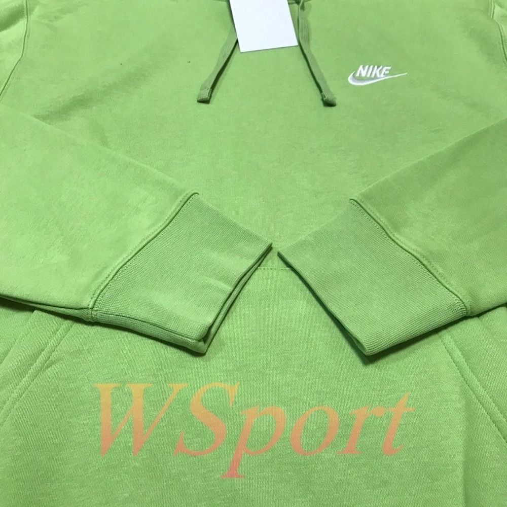 【WS】NIKE NSW CLUB HOODIE 男款 螢光 蘋果綠 長袖 帽T BV2655-332-細節圖11