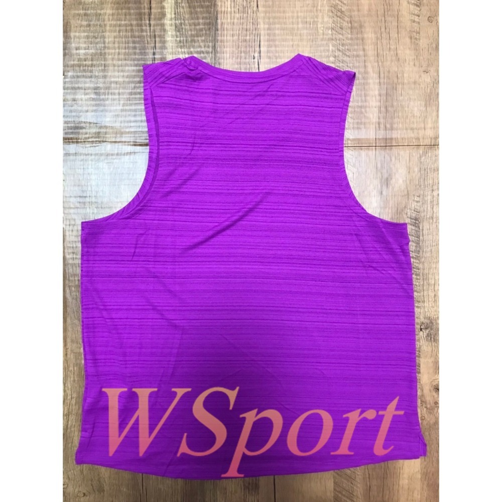 【WS】NIKE DRI-FIT MILER TOP TANK 男款 紫色 快乾 跑步 背心 CU5983-551-細節圖3