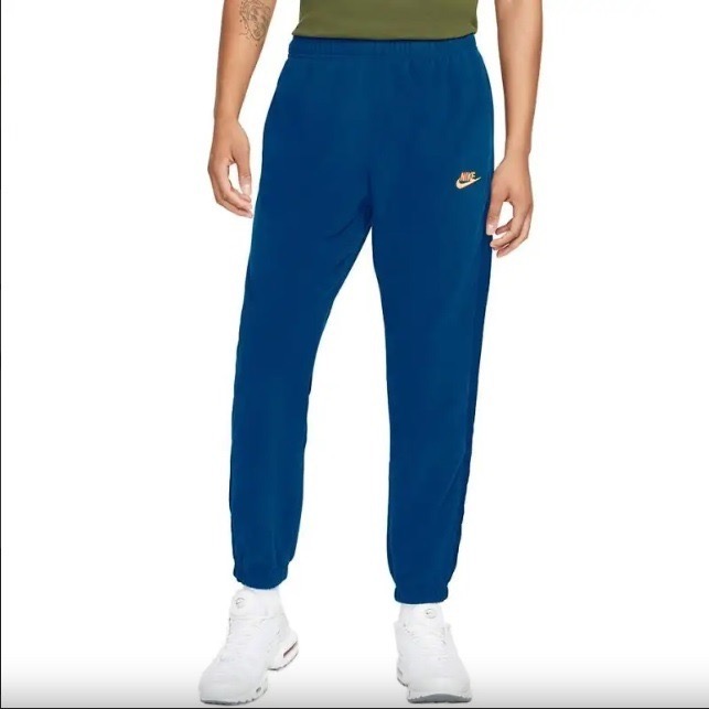 【WS】NIKE NSW FLECEE PANT 藍 男款 運動 休閒 保暖 縮口 長褲 棉褲 DD4892-476-細節圖2