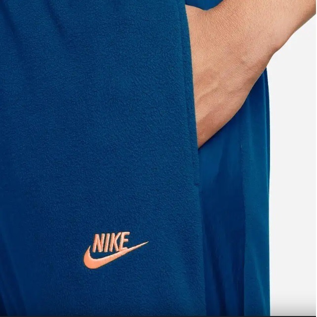 【WS】NIKE NSW FLECEE PANT 藍 男款 運動 休閒 保暖 縮口 長褲 棉褲 DD4892-476-細節圖4