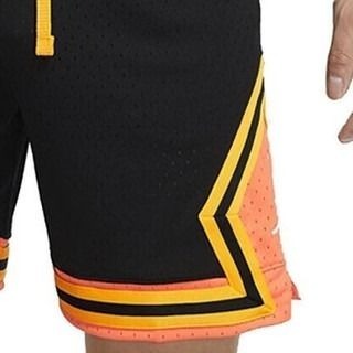 【WS】NIKE  DRI-FIT DIAMOND 黑橘 男款 運動 休閒 籃球 短褲 球褲 DH9076-011-細節圖5
