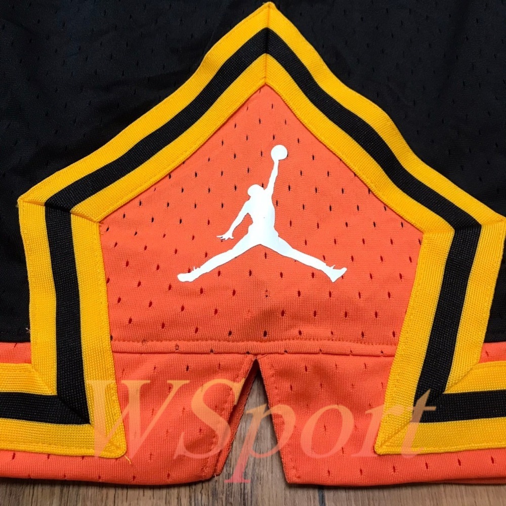 【WS】NIKE  DRI-FIT DIAMOND 黑橘 男款 運動 休閒 籃球 短褲 球褲 DH9076-011-細節圖11
