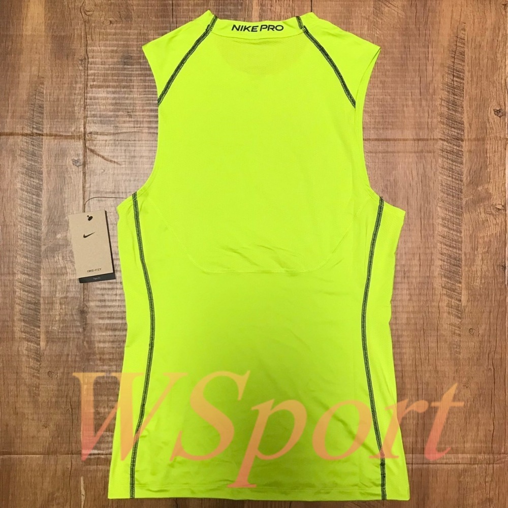 【WS】NIKE PRO DRI-FIT 男款 螢光綠 運動 健身 訓練 緊身 上衣 背心 DD1989-321-細節圖4