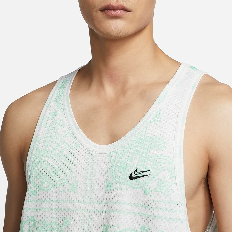 【WS】NIKE DRI-FIT KD 白綠 男款 運動 健身 訓練 網眼 背心 球衣 DH7372-121-細節圖3