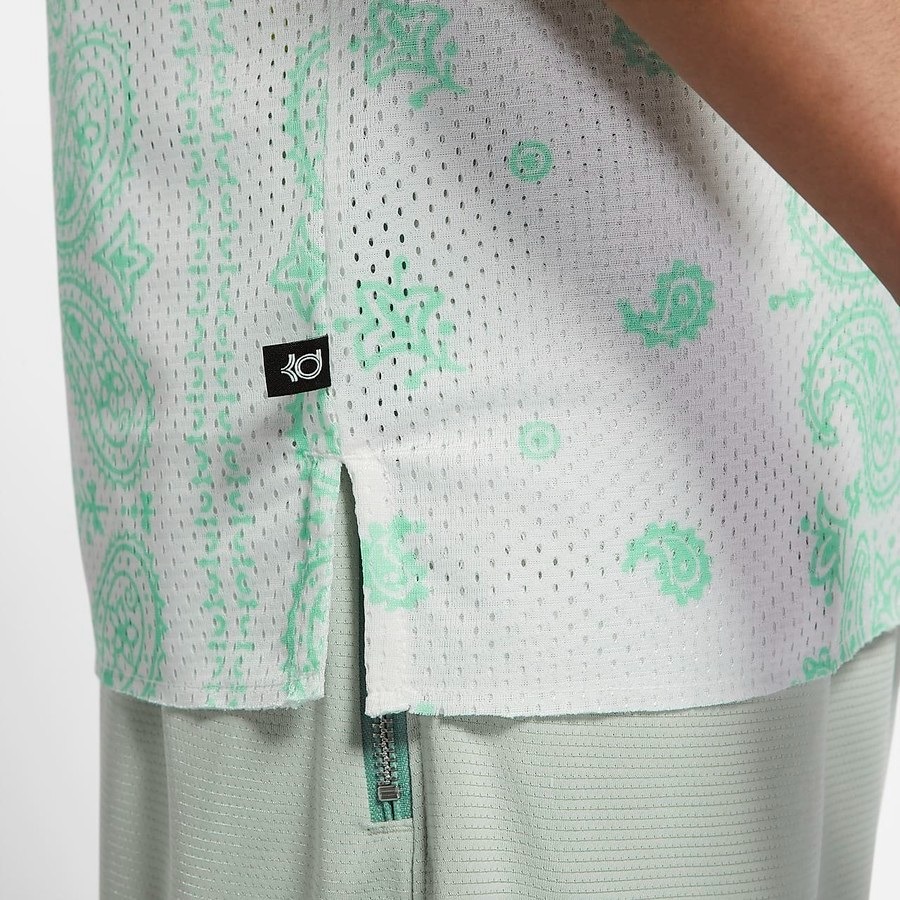 【WS】NIKE DRI-FIT KD 白綠 男款 運動 健身 訓練 網眼 背心 球衣 DH7372-121-細節圖5