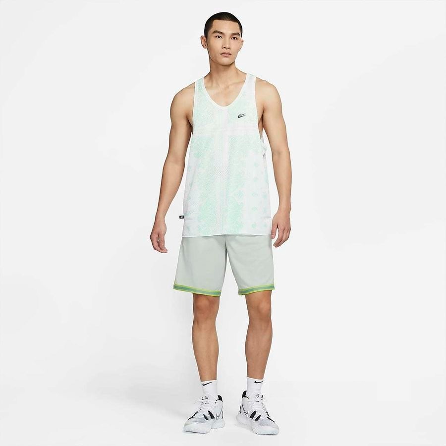 【WS】NIKE DRI-FIT KD 白綠 男款 運動 健身 訓練 網眼 背心 球衣 DH7372-121-細節圖6