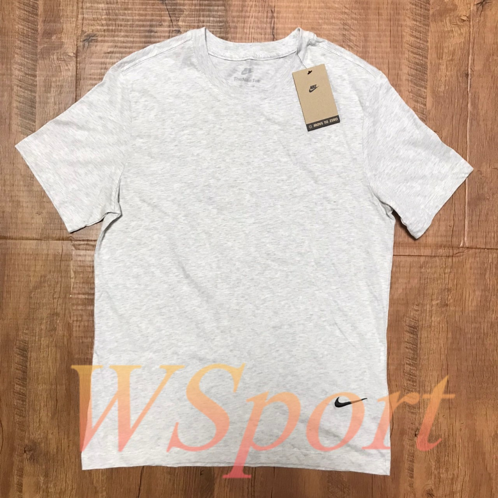 【WS】NIKE NSW 男款 淺灰 素色 運動 休閒 健身 訓練 短袖 T恤 短T DM2387-051-細節圖5