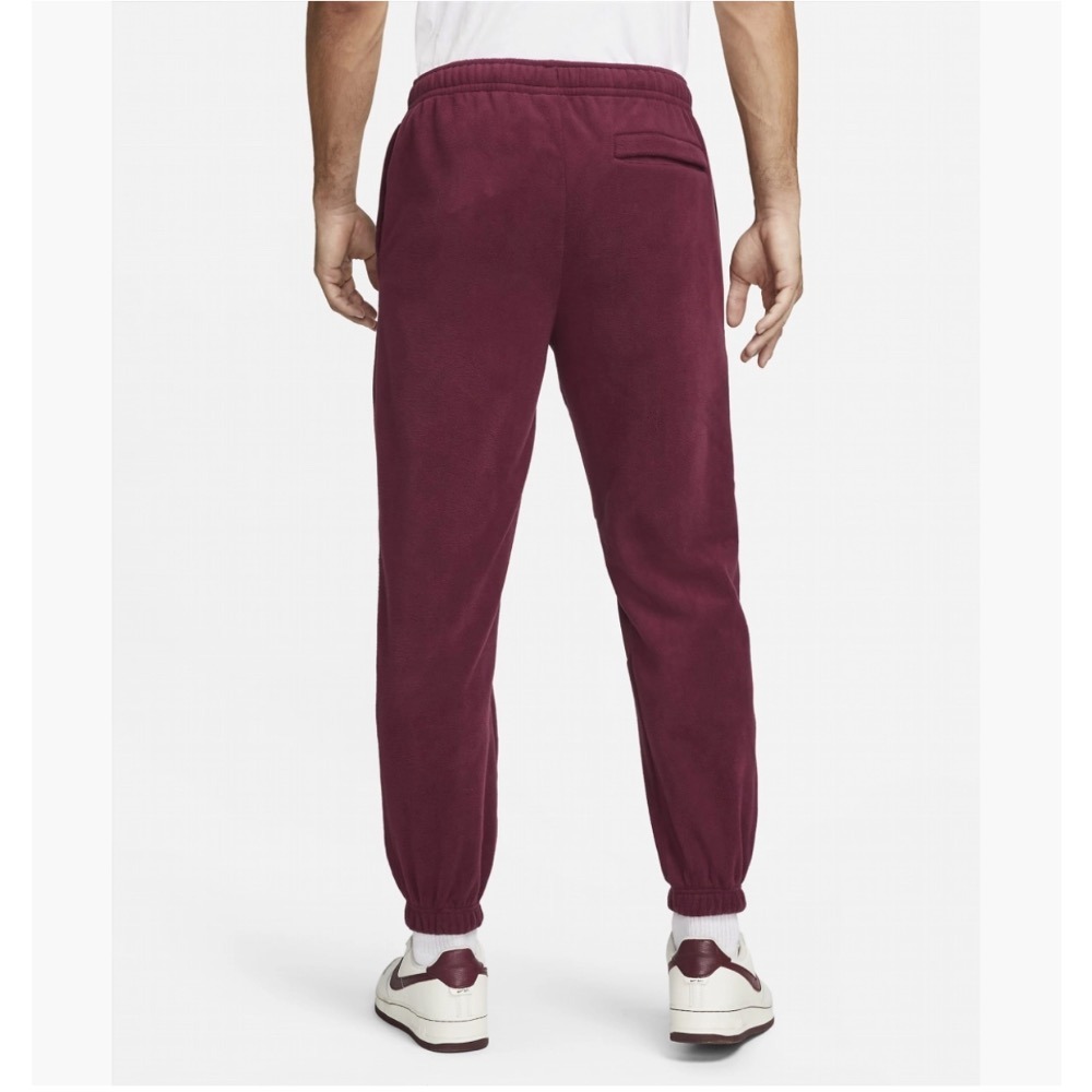 【WS】NIKE NSW CLUB 男款 酒紅色 運動 休閒 拼接 保暖 縮口 棉褲 長褲 DQ4902-638-細節圖5