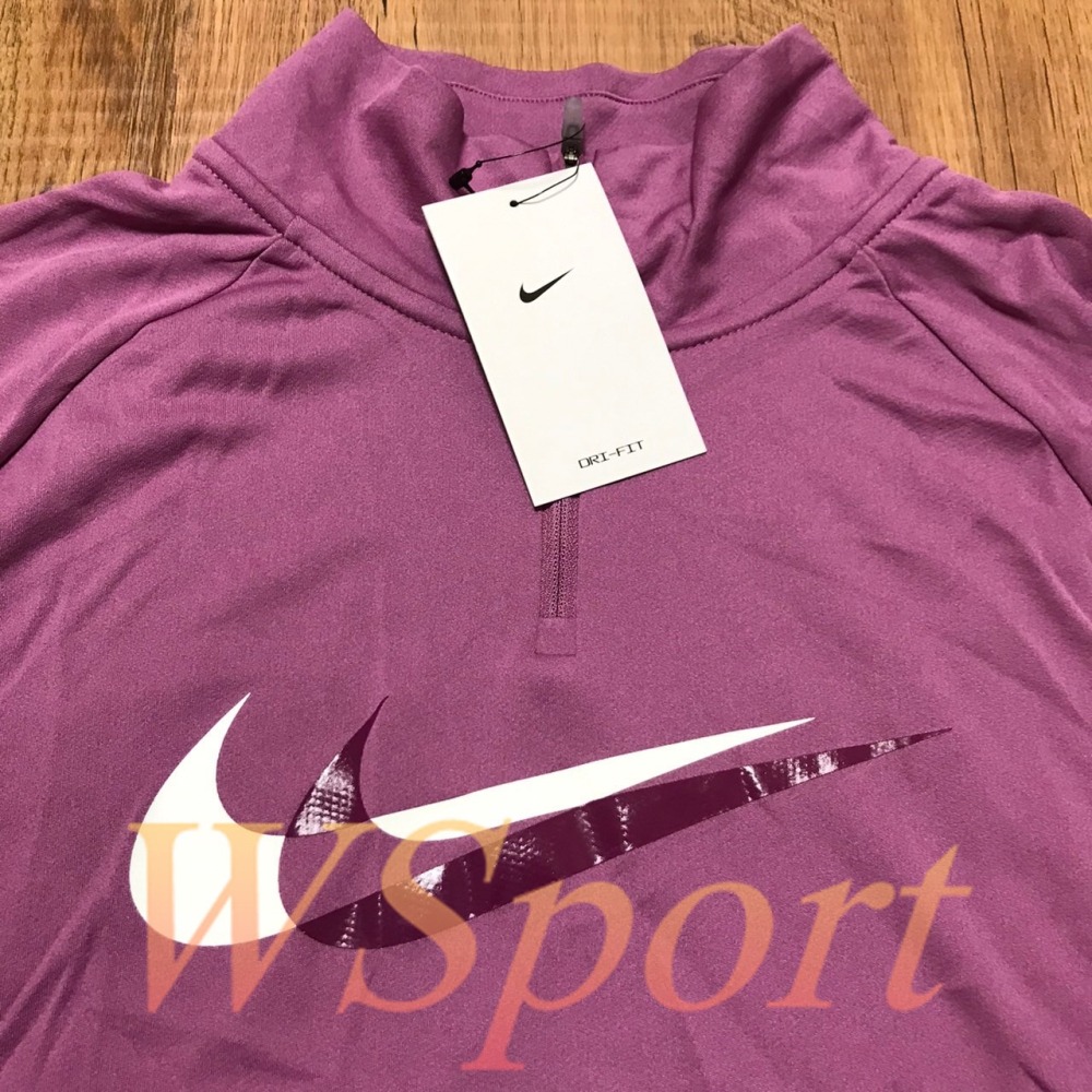 【WS】NIKE W DRI-FIT SWOOSH 女款 運動 健身 訓練 半開襟 長T 長袖 DD6842-507-細節圖6