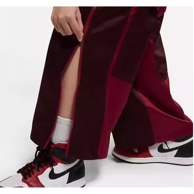 【WS】NIKE W JORDAN UTILITY 女款 酒紅 運動 休閒 寬褲 連身 吊袋褲 DM5298-690-細節圖9
