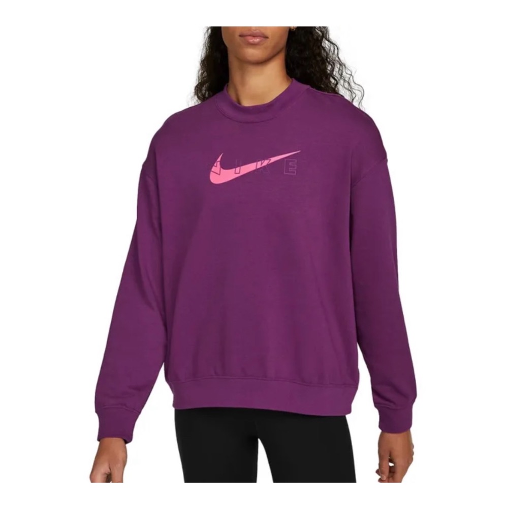 【WS】NIKE W DRI-FIT GX CREW 女款 大LOGO 運動 長袖 保款 大學T DQ5559-503-細節圖5