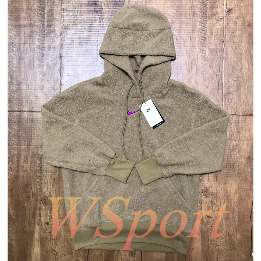 【WS】NIKE W NSW FLC HOODIE 女 摩卡 運動 休閒 保暖 連帽 長袖 帽T DQ6841-258-細節圖5