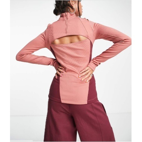 【WS】NIKE W JORDAN RIB QUARTER ZIP 女款 休閒 緊身 長T 長袖 DV1256-689-細節圖4