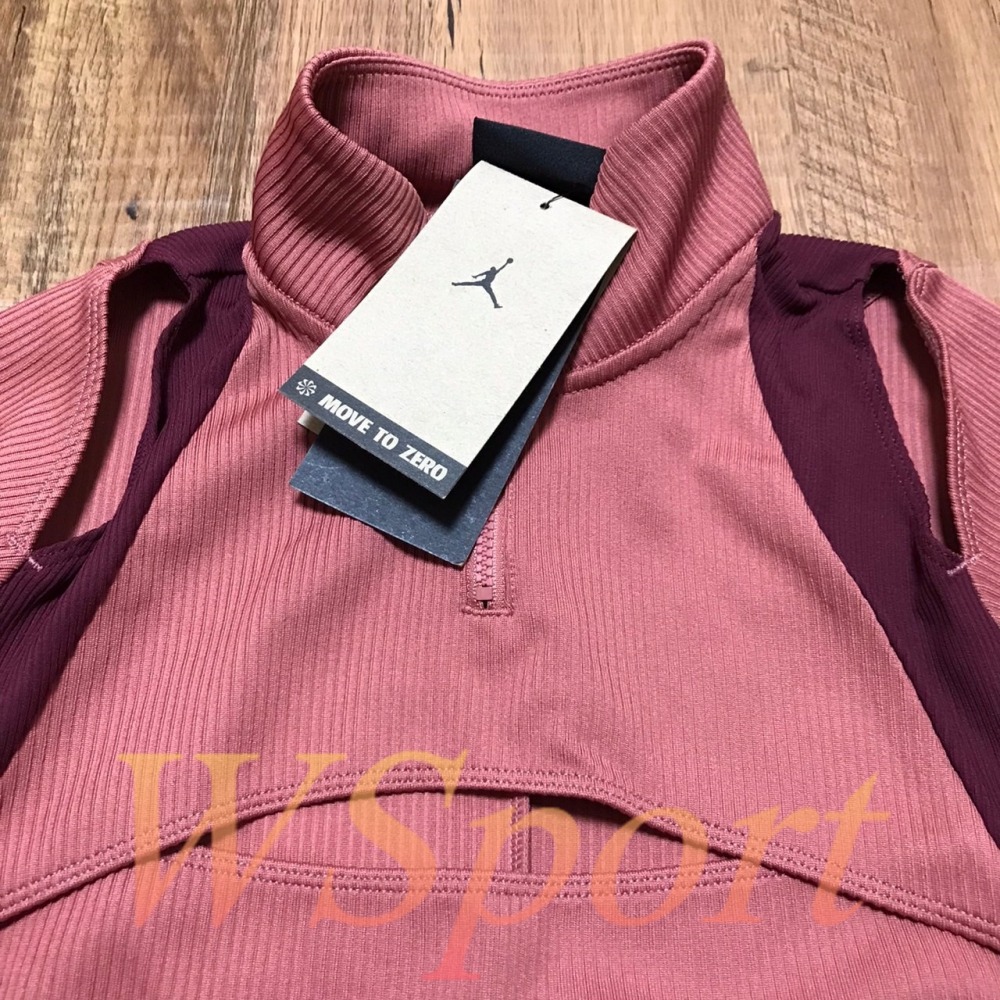 【WS】NIKE W JORDAN RIB QUARTER ZIP 女款 休閒 緊身 長T 長袖 DV1256-689-細節圖7