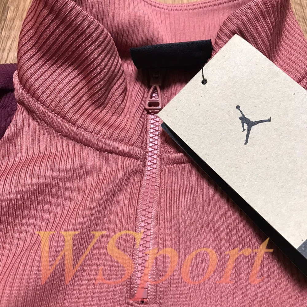 【WS】NIKE W JORDAN RIB QUARTER ZIP 女款 休閒 緊身 長T 長袖 DV1256-689-細節圖9