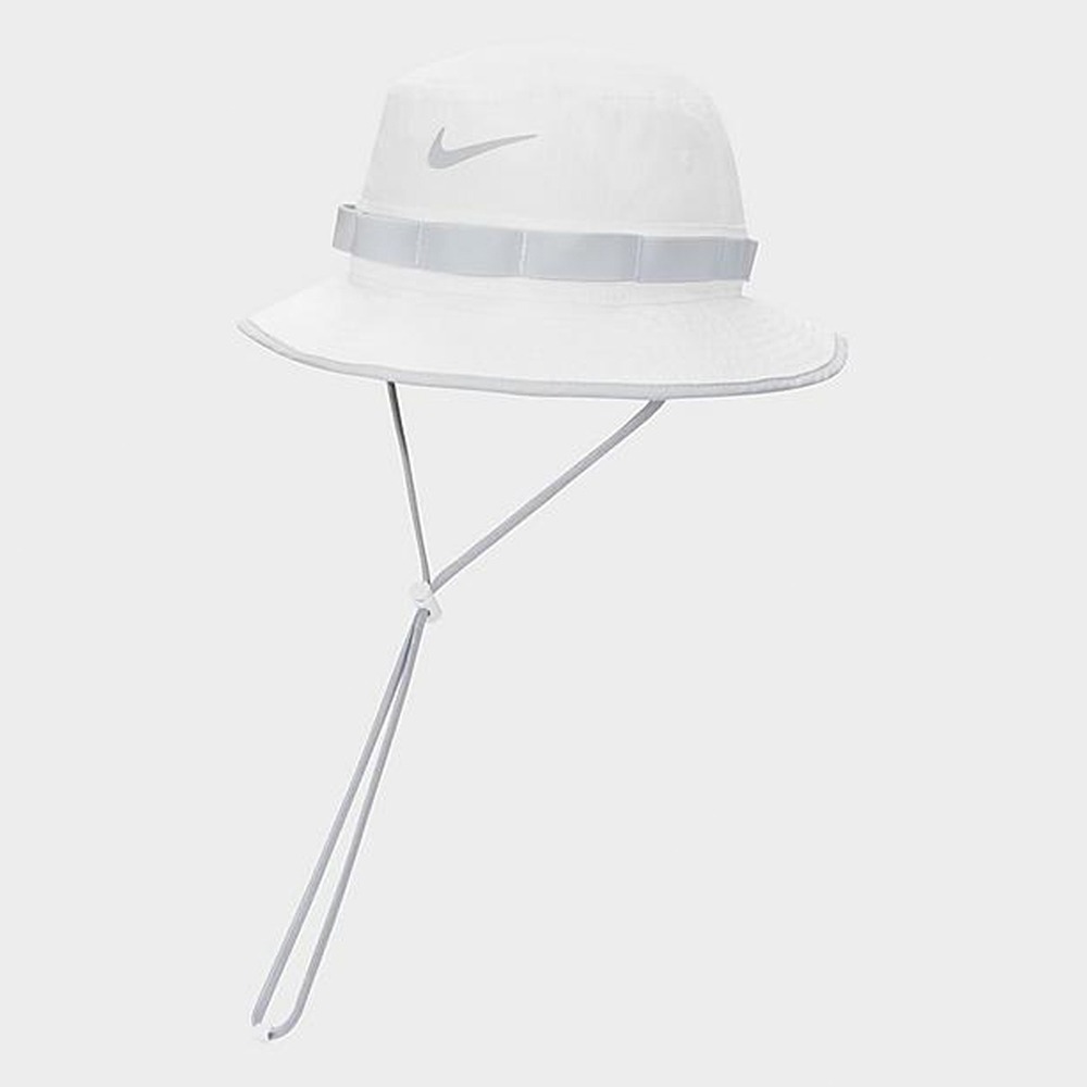 【WS】NIKE BOONIE BUCKET HAT 白灰 運動 休閒 釣魚 露營 帽子 漁夫帽 DM3329-100-細節圖2