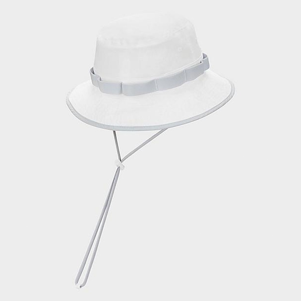【WS】NIKE BOONIE BUCKET HAT 白灰 運動 休閒 釣魚 露營 帽子 漁夫帽 DM3329-100-細節圖3