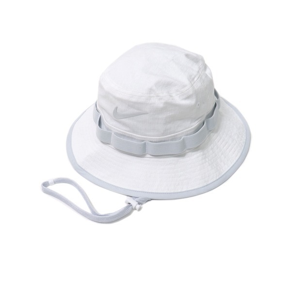 【WS】NIKE BOONIE BUCKET HAT 白灰 運動 休閒 釣魚 露營 帽子 漁夫帽 DM3329-100-細節圖4