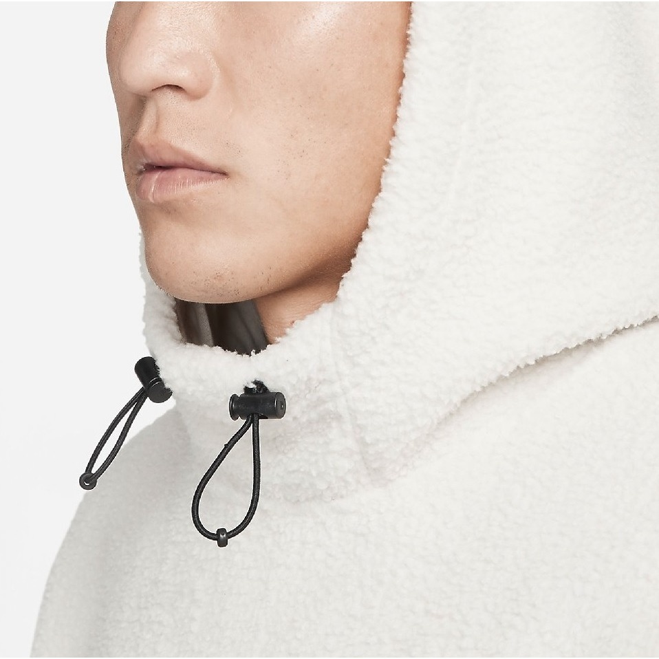 【WS】NIKE NSW FLEECE HOODIE 男款 米白 運動 休閒 保暖 長袖 帽T DD5014-072-細節圖2