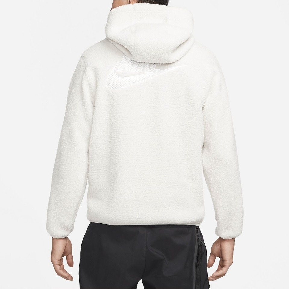【WS】NIKE NSW FLEECE HOODIE 男款 米白 運動 休閒 保暖 長袖 帽T DD5014-072-細節圖4