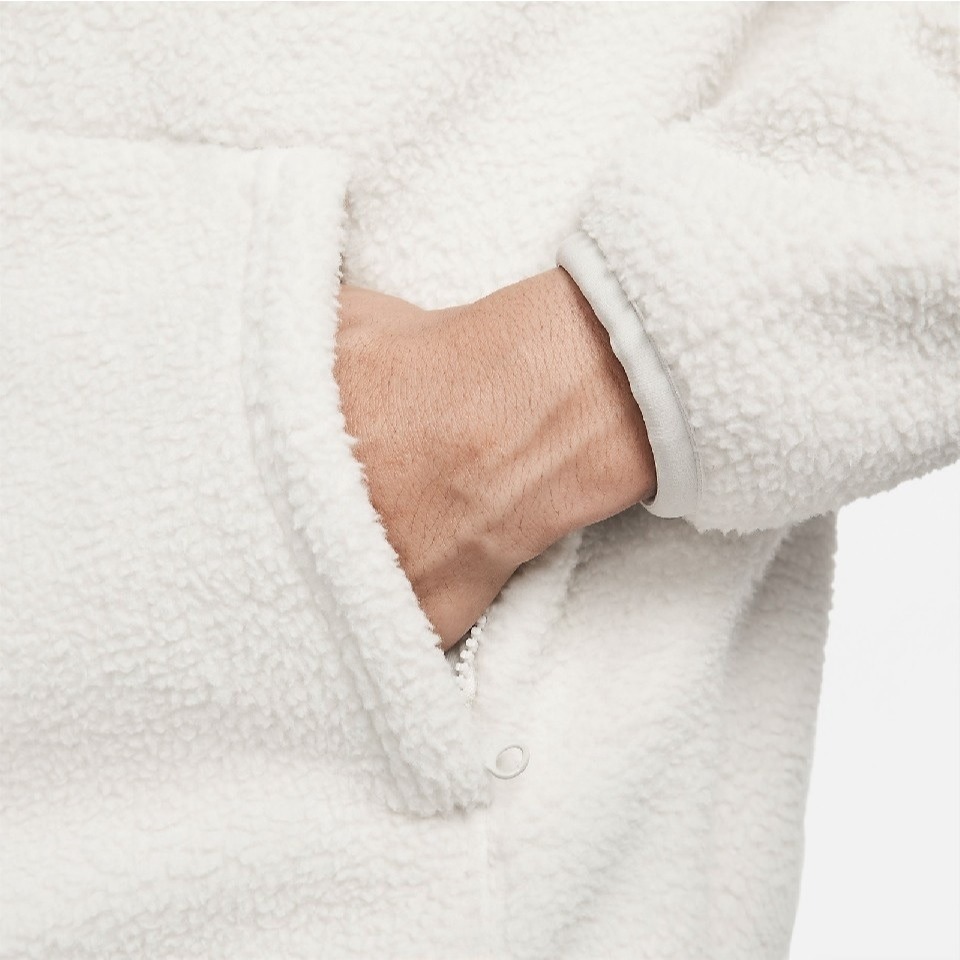 【WS】NIKE NSW FLEECE HOODIE 男款 米白 運動 休閒 保暖 長袖 帽T DD5014-072-細節圖6