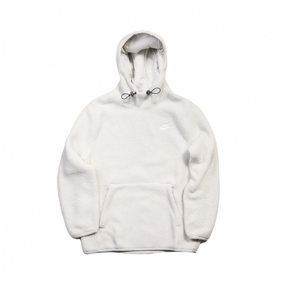 【WS】NIKE NSW FLEECE HOODIE 男款 米白 運動 休閒 保暖 長袖 帽T DD5014-072-細節圖7