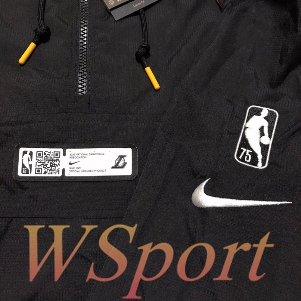 【WS】NIKE LAL JKT CTS 男款 LBJ KOBE 湖人隊 運動 長袖 風衣 外套 DH9422-010-細節圖4