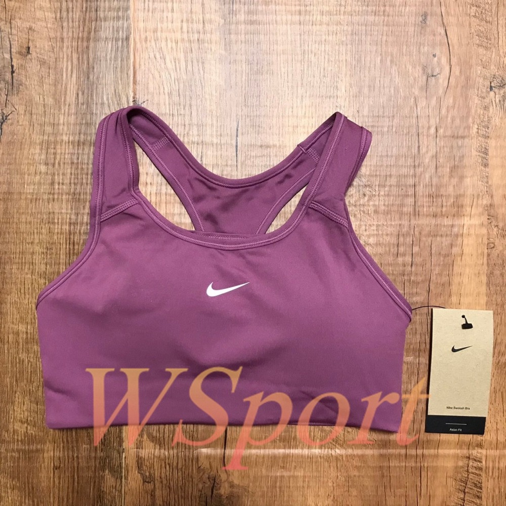 【WS】NIKE SWOOSH BRA 女款 紫色 飛輪 瑜伽 健身 跑步 中度支撐型 運動內衣 BV3637-507-細節圖7