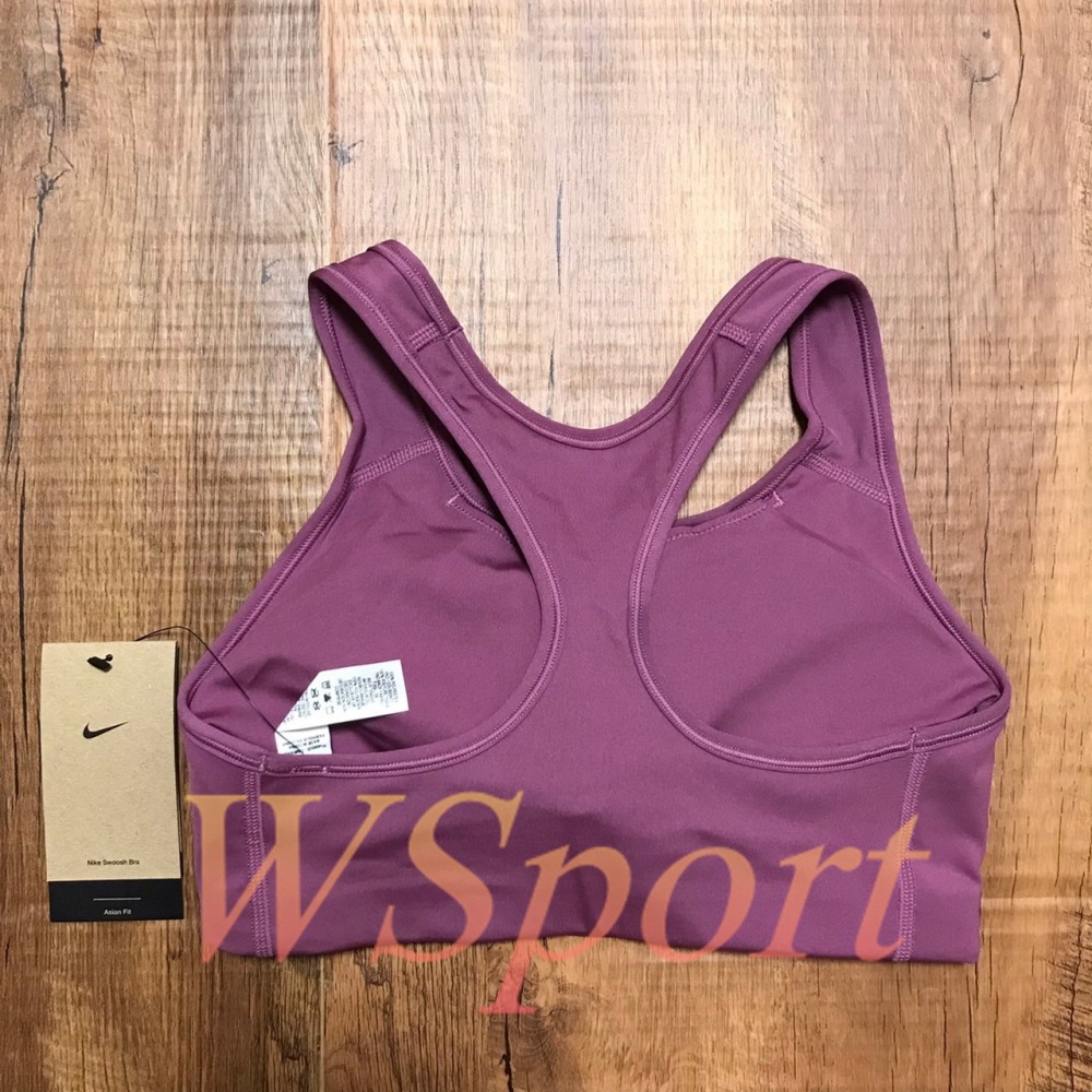 【WS】NIKE SWOOSH BRA 女款 紫色 飛輪 瑜伽 健身 跑步 中度支撐型 運動內衣 BV3637-507-細節圖9