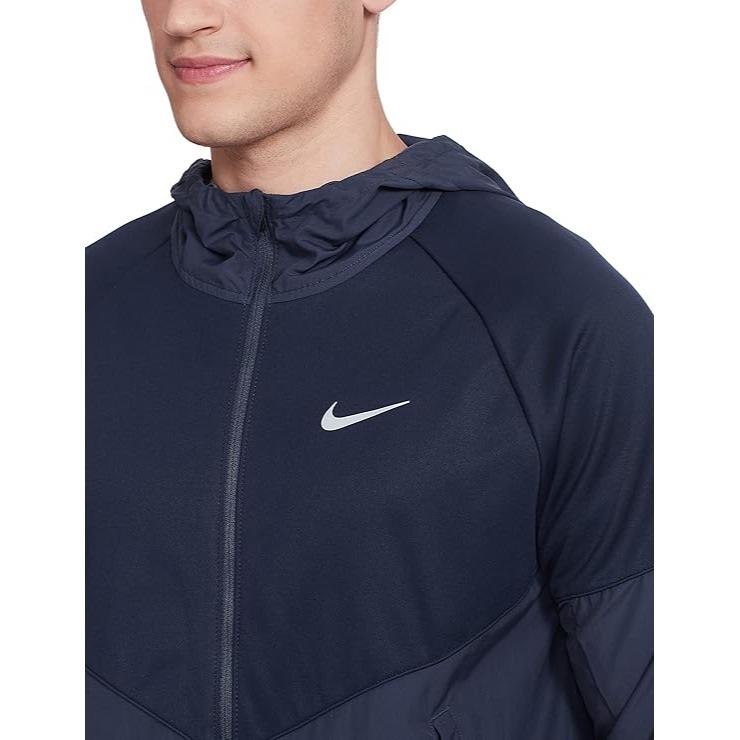 【WS】NIKE RPL MILER JACKET 藍 男款 跑步 訓練 健身 連帽 外套 DH6682-475-細節圖2