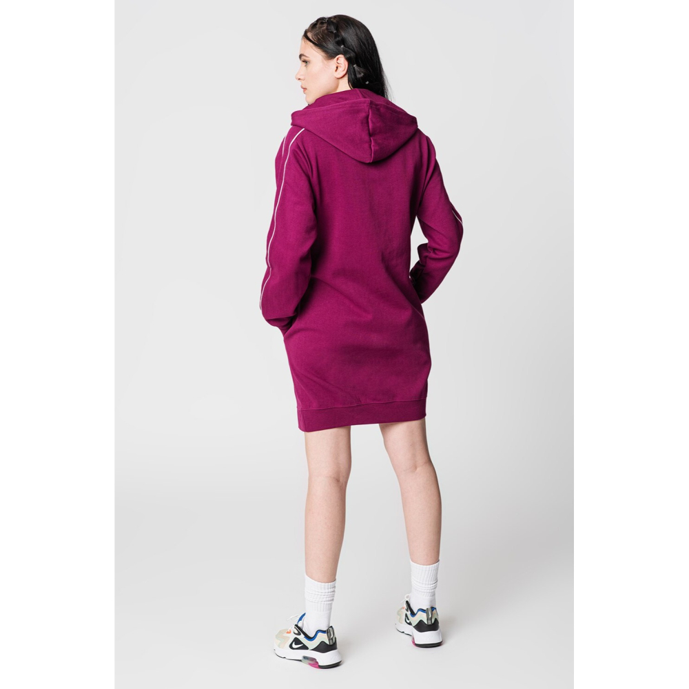 【WS】NIKE NSW FLEECE HOODIE DRESS 女款 休閒 連帽 洋裝 連衣裙 DM6050-610-細節圖2