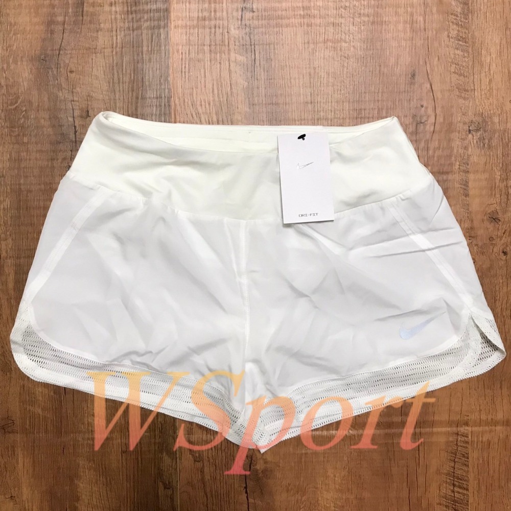 【WS】NIKE DRI-FIT CREW RUNNING 女款 白 運動 跑步 慢跑 健身 短褲 DM7738-100-細節圖3