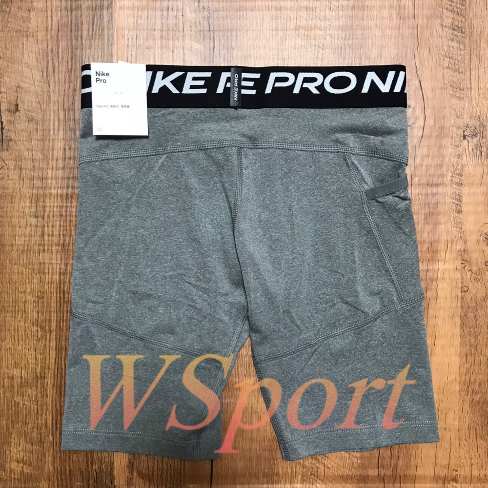 【WS】NIKE PRO DRI-FIT 灰 童裝 運動 跑步 慢跑 訓練 打底褲 緊身褲 DM8531-091-細節圖2