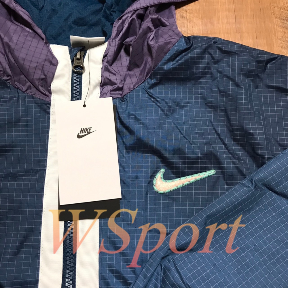 【WS】NIKE NSW WVN JKT 童裝 刺繡 運動 休閒 長袖 風衣 外套 DQ8744-460-細節圖4