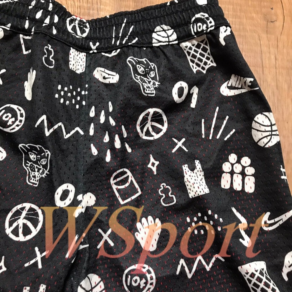 【WS】NIKE CLTR RVRSBL SHRT 童裝 黑紅 運動 籃球 雙面穿 短褲 球褲 DR6973-657-細節圖9