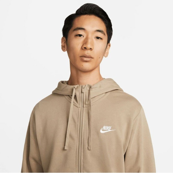 【WS】NIKE NSW CLUB HOODIE FZ FT 男款 運動 休閒 長袖 連帽 外套 BV2649-247-細節圖3
