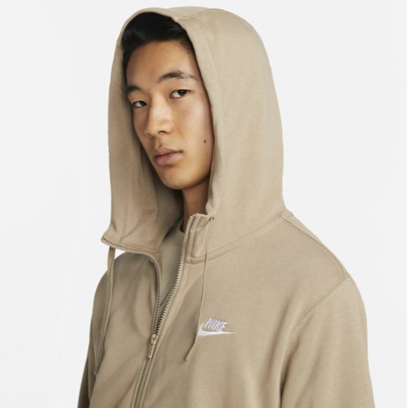 【WS】NIKE NSW CLUB HOODIE FZ FT 男款 運動 休閒 長袖 連帽 外套 BV2649-247-細節圖4