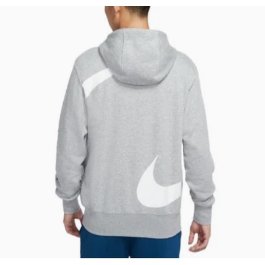 【WS】NIKE NSW SWOOSH 男款 灰白 運動 休閒 保暖 長袖 連帽 外套 DD6088-063-細節圖2