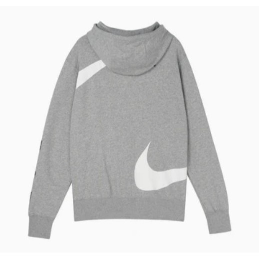 【WS】NIKE NSW SWOOSH 男款 灰白 運動 休閒 保暖 長袖 連帽 外套 DD6088-063-細節圖8
