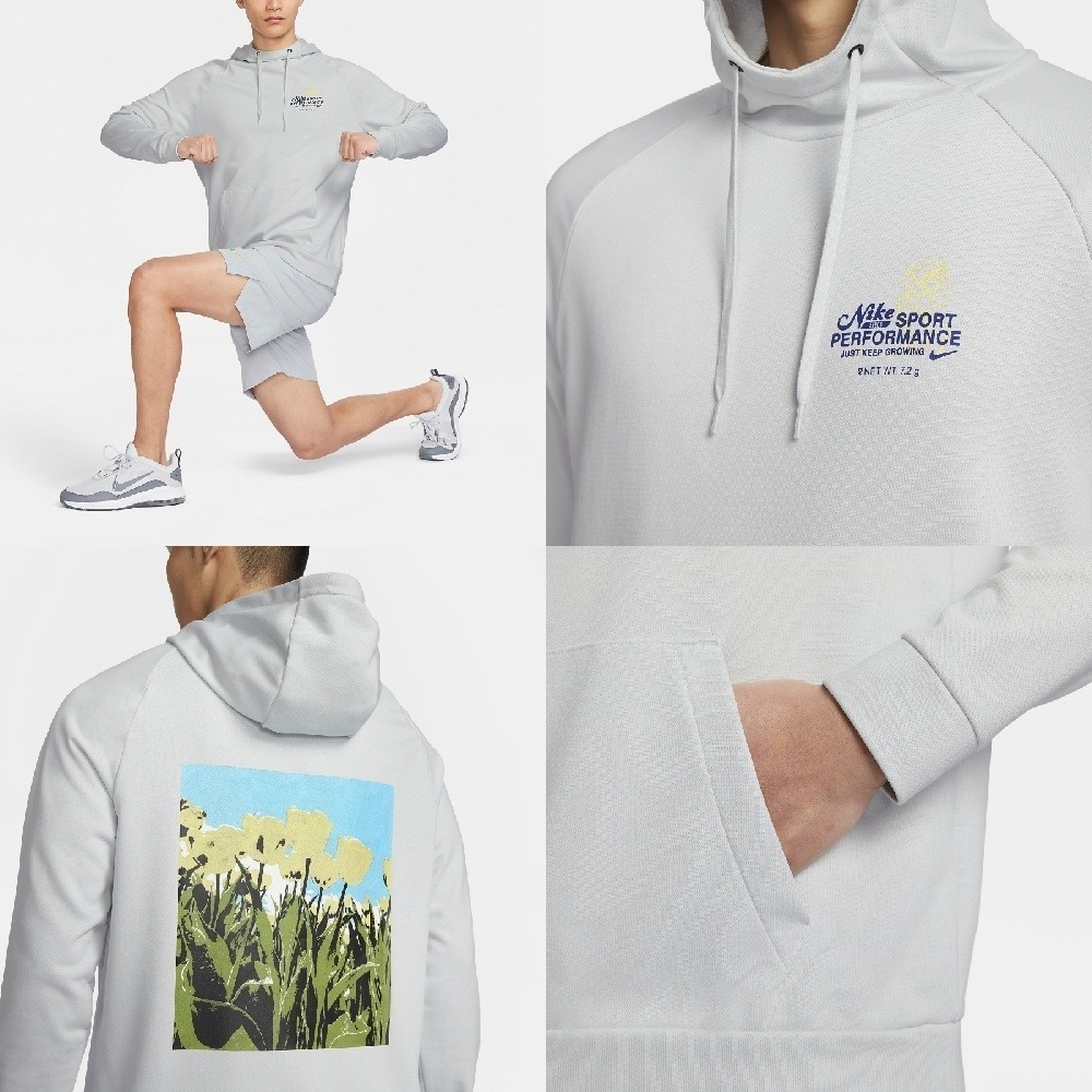 【WS】NIKE DF HD PO GFX 男款 運動 休閒 鬱金香 保暖 長袖 長T 帽T FN3286-025-細節圖6