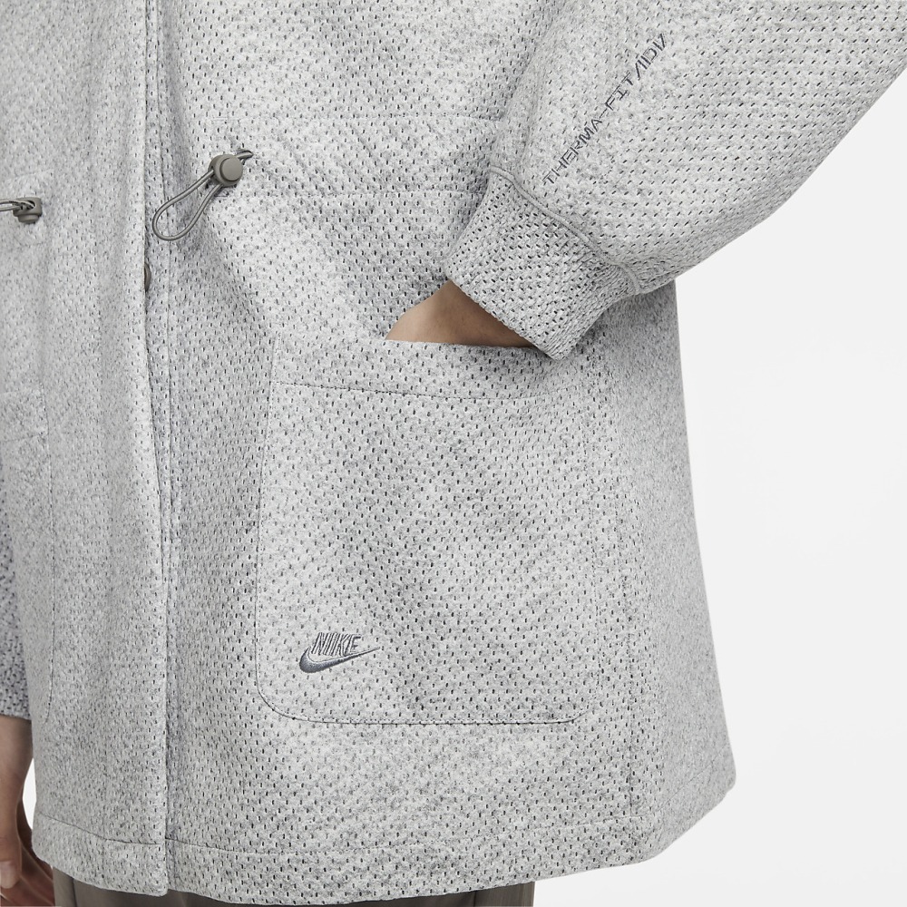 【WS】NIKE W NSW FORWARD JACKET 女款 灰 休閒 保暖 保暖 西裝 外套 DZ0749-077-細節圖4