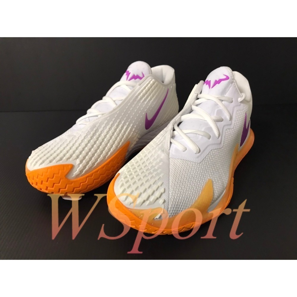 【WS】NIKE ZOOM VAPOR CAGE 4 RAFA 納達爾 白橙紫 網球鞋 DD1579-102-細節圖2