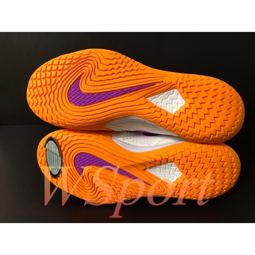 【WS】NIKE ZOOM VAPOR CAGE 4 RAFA 納達爾 白橙紫 網球鞋 DD1579-102-細節圖5