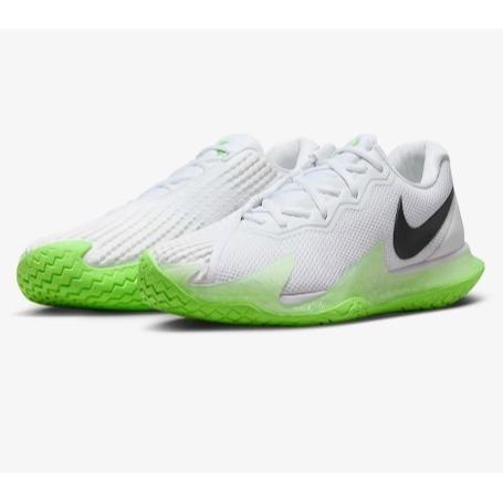 【WS】NIKE ZOOM VAPOR CAGE 4 RAFA 納達爾 白黑 螢光綠 網球鞋 DD1579-105-細節圖7